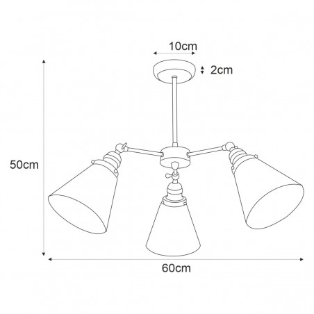 Lampa sufitowa K-8037B-5 z serii SAMANTA Kaja Lighting