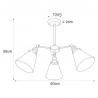 Lampa sufitowa K-8037B-5 z serii SAMANTA Kaja Lighting