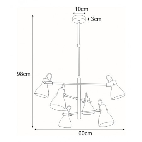 Lampa sufitowa K-8108 z serii KANTI Kaja Lighting