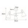 Lampa sufitowa K-8110 z serii KANTI Kaja Lighting