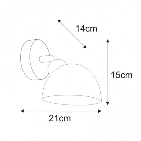 Kinkiet K-JSL-1306/1W z serii HORNET Kaja Lighting