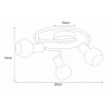 Lampa sufitowa K-C9590A/3 z serii ALPINA Kaja Lighting