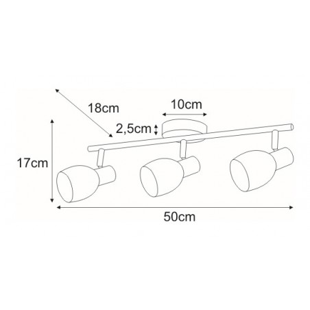 Reflektor / spot K-8001/3 z serii EMBO Kaja Lighting