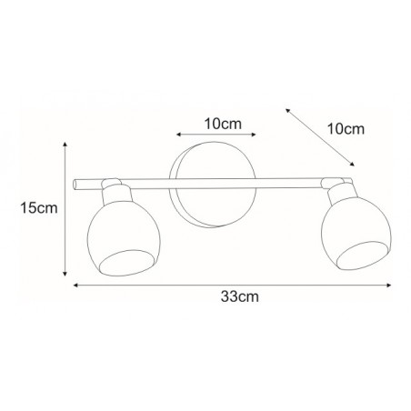 Kinkiet K-W9528/2 z serii AZELA Kaja Lighting