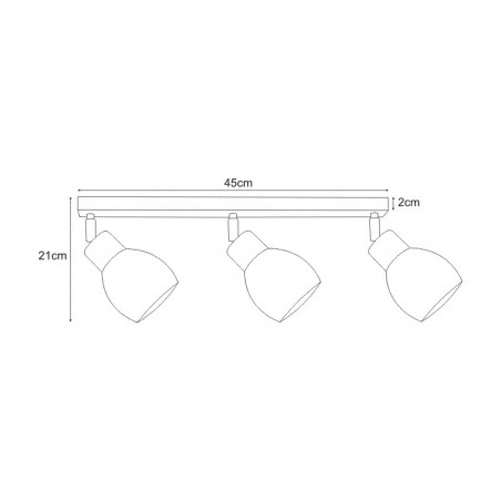 Reflektor / spot K-4566 z serii MIKA BLACK Kaja Lighting