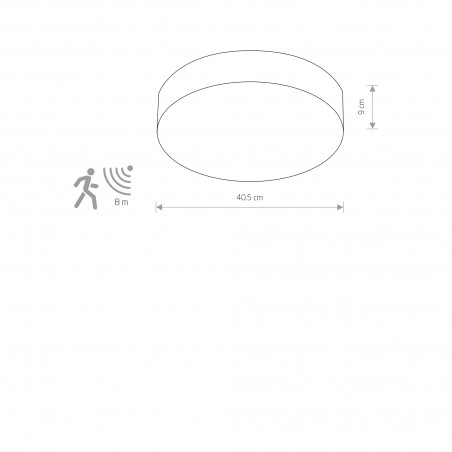 ARENA SENSOR Biały 10W only LED