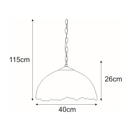 Lampa wisząca K-P161122 z serii WITRAŻ Kaja Lighting