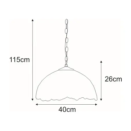 Lampa wisząca K-P161122 z serii WITRAŻ Kaja Lighting