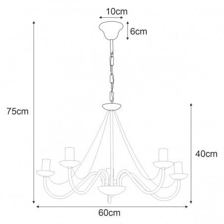 Lampa wisząca K-3991 z serii BARTEZ Kaja Lighting