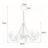 Lampa wisząca K-3992 z serii BARTEZ Kaja Lighting