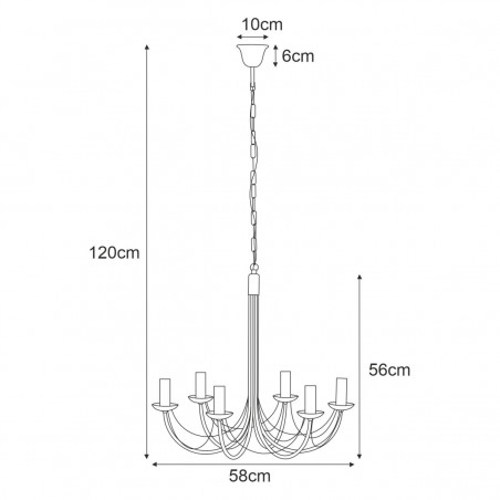 Lampa wisząca K-3520 z serii PERSEO Kaja Lighting