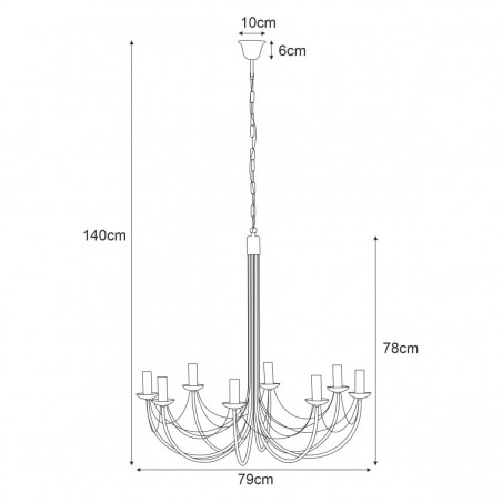 Lampa wisząca K-3521 z serii PERSEO Kaja Lighting