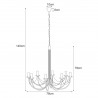 Lampa wisząca K-3521 z serii PERSEO Kaja Lighting