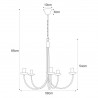 Żyrandol K-4971 z serii HARIS Kaja Lighting