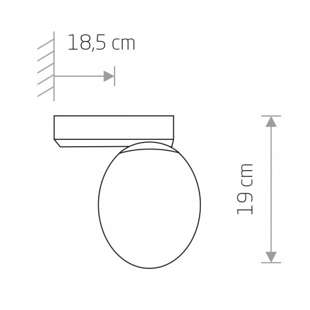 ICE EGG C Czarny 25W