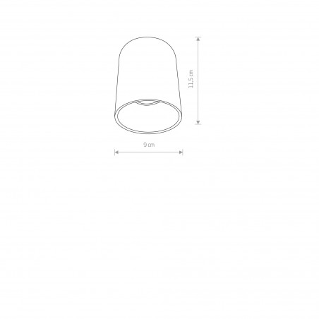 EYE TONE Czarny 1x10W only LED