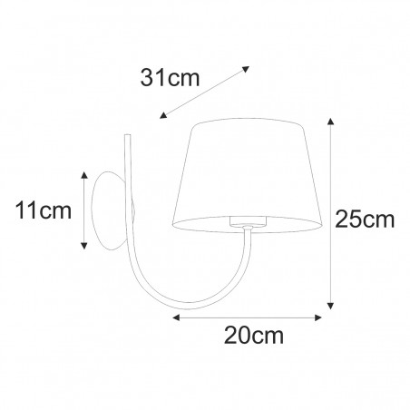 Kinkiet K-4337 z serii SASTO Kaja Lighting