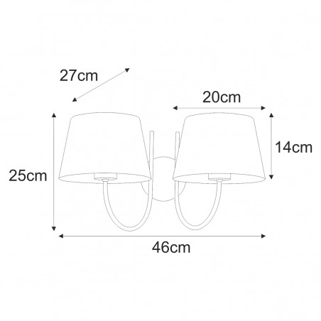 Kinkiet K-4338 z serii SASTO Kaja Lighting