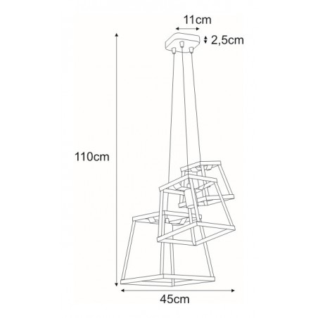 Lampa wisząca K-4130 z serii TEDY Kaja Lighting