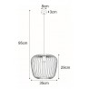 Lampa wisząca K-4100 z serii EDEN Kaja Lighting