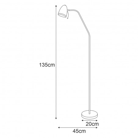 Lampa podłogowa K-MT-201 TURKUSOWY z serii KAJTEK I Kaja Lighting