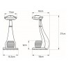 Lampka biurkowa K-BL1605 NIEBIESKI z serii KOTEK Kaja Lighting