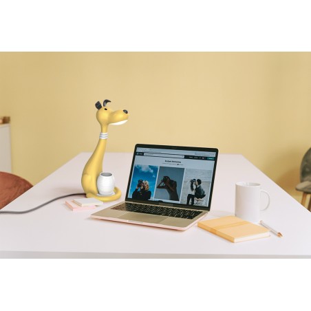 Lampka biurkowa K-BL1607 ŻÓŁTY z serii PIESEK Kaja Lighting