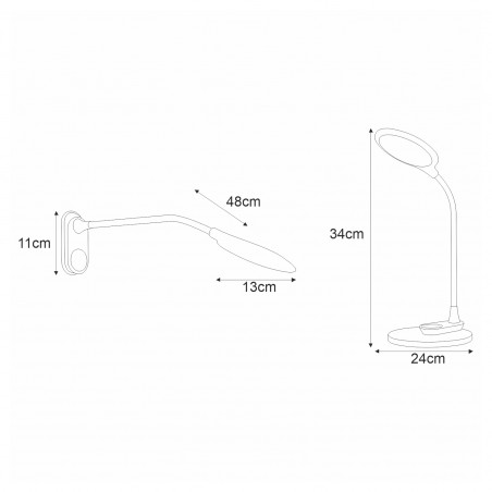 Lampka biurkowa K-BL1033 CZARNY z serii DIDI Kaja Lighting