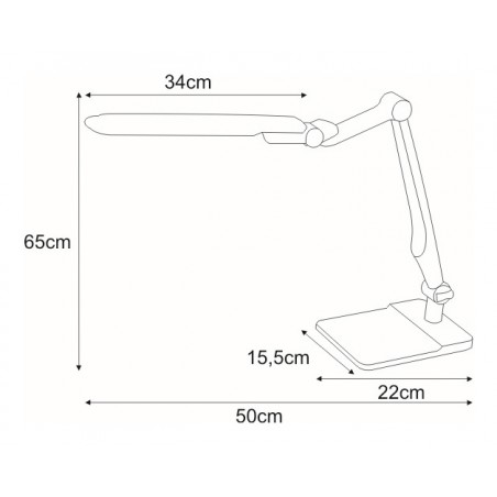 Lampka biurkowa K-BL1207 SREBRNY z serii MICA Kaja Lighting