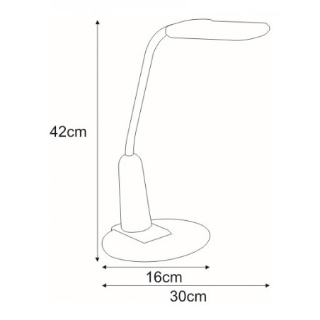 Lampka biurkowa K-BL1391 SREBRNY z serii TIMO Kaja Lighting