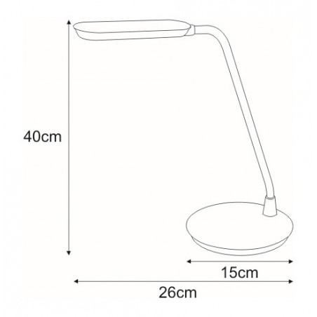Lampka biurkowa K-BL1208 CZERWONY z serii SOLO Kaja Lighting