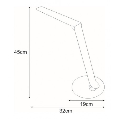 Lampka biurkowa K-BL1201 CZERWONY z serii DUO Kaja Lighting