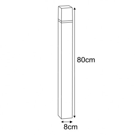 Lampa ogrodowa stojąca K-8142 z serii GENEVA Kaja Lighting