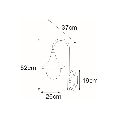 Kinkiet K-8130 CZARNY z serii BOSTON Kaja Lighting