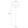 Lampa ogrodowa stojąca K-8132 CZARNY z serii BOSTON Kaja Lighting