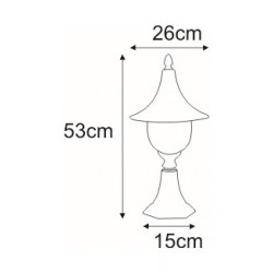 Lampa ogrodowa stojąca K-8133 CZARNY z serii BOSTON Kaja Lighting