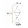 Lampa ogrodowa stojąca K-8133 CZARNY z serii BOSTON Kaja Lighting