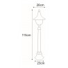 Lampa ogrodowa stojąca K-8134 CZARNY z serii BOSTON Kaja Lighting