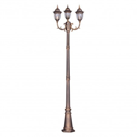 Lampa ogrodowa stojąca K-7007A2/3N CZARNY/ZŁOTY z serii VASCO Kaja Lighting