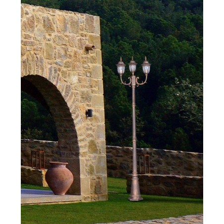 Lampa ogrodowa stojąca K-7007A2/3N CZARNY/ZŁOTY z serii VASCO Kaja Lighting