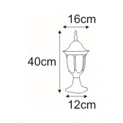 Lampa ogrodowa stojąca K-5007S2/N CZARNY z serii VASCO Kaja Lighting