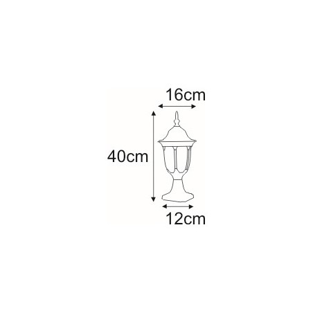 Lampa ogrodowa stojąca K-5007S2/N CZARNY z serii VASCO Kaja Lighting