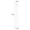 Lampa ogrodowa stojąca K-7007B/1N CZARNY z serii VASCO Kaja Lighting