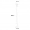 Lampa ogrodowa stojąca K-7064A/1 CZARNY z serii STANDARD Kaja Lighting