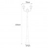 Lampa ogrodowa stojąca K-7064A2/2 CZARNY/ZŁOTY z serii STANDARD Kaja Lighting