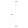 Lampa ogrodowa stojąca K-7064A/1 CZARNY/ZŁOTY z serii STANDARD Kaja Lighting
