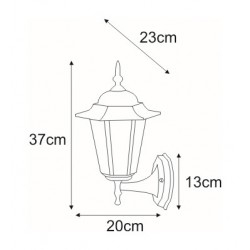 Kinkiet K-5009A UP CZARNY/ZŁOTY z serii STANDARD Kaja Lighting