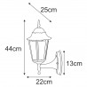 Kinkiet K-5006A UP CZARNY/ZŁOTY z serii LOZANA Kaja Lighting