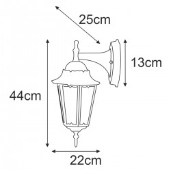 Kinkiet K-5006A DOWN CZARNY/ZŁOTY z serii LOZANA Kaja Lighting