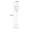 Lampa ogrodowa stojąca K-6006A CZARNY/ZŁOTY z serii LOZANA Kaja Lighting
